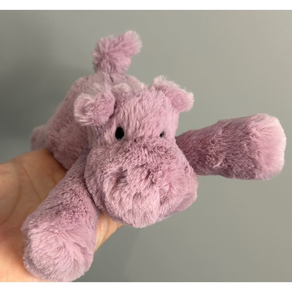Jellycat Tiny Smudge Hippo Dusty Purple Plush Stuffed Animal SMG6H New with Tags